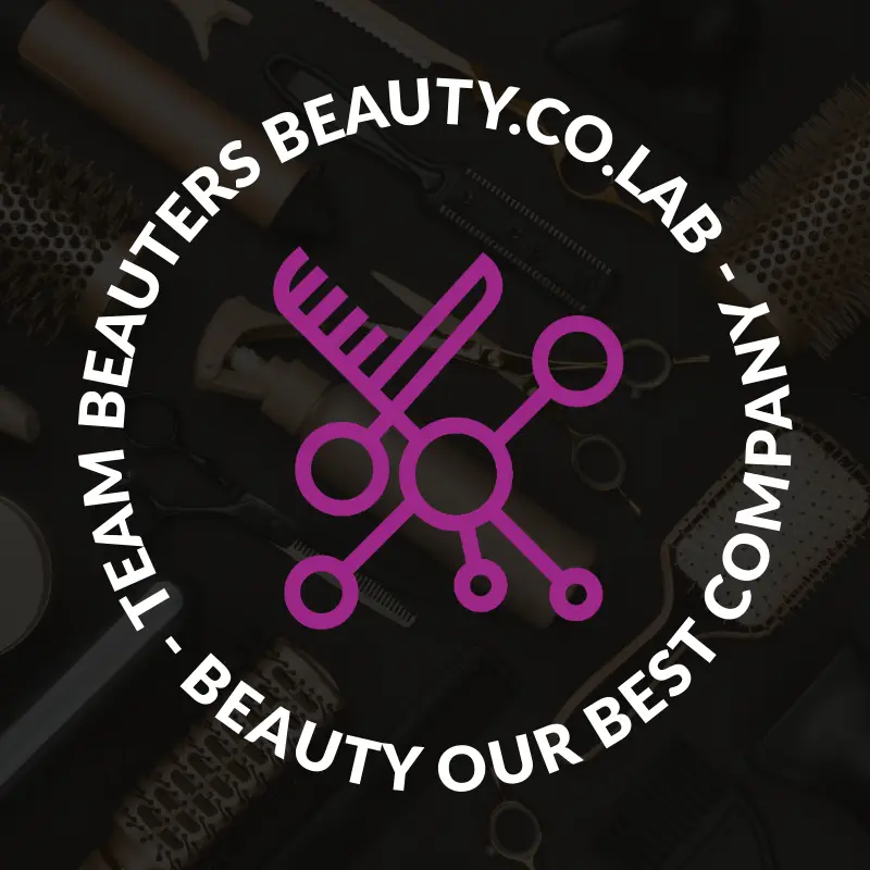 Logo da Team Beauters, coletivo de talentos do Beauty.co.lab especializado em beleza, bem-estar e saúde capilar.