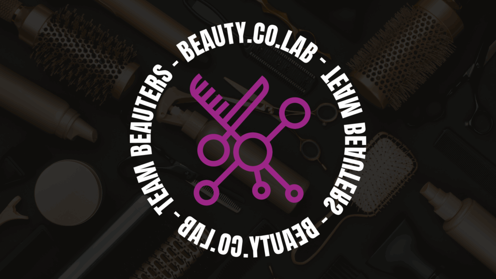 Logo da Team Beauters, coletivo de talentos do Beauty.co.lab que une especialistas em beleza, bem-estar e saúde capilar com foco em inovação, acolhimento e transformação pessoal.